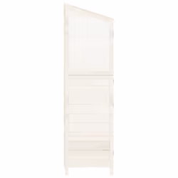 vidaXL Garden Shed Outdoor Storage House Patio Tool Organiser Solid Wood Fir - white, 102 x 52 x 174.5 cm - Additional view 4