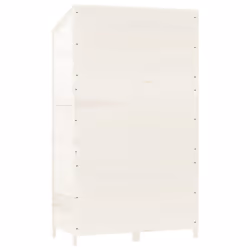 vidaXL Garden Shed Outdoor Storage House Patio Tool Organiser Solid Wood Fir - white, 102 x 52 x 174.5 cm - Additional view 5