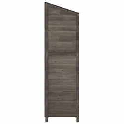 vidaXL Garden Shed Outdoor Storage House Patio Tool Organiser Solid Wood Fir - anthracite, 102 x 52 x 174.5 cm - Additional view 4