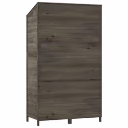 vidaXL Garden Shed Outdoor Storage House Patio Tool Organiser Solid Wood Fir - anthracite, 102 x 52 x 174.5 cm - Additional view 5