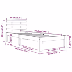 VidaXL 814739 bed frame - Additional view 8