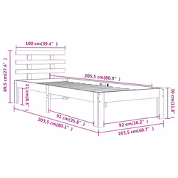 VidaXL 814744 bed frame - Additional view 8
