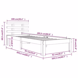 VidaXL 814745 bed frame - Additional view 8
