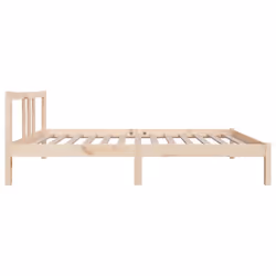 vidaXL Solid Wood Bed Frame Wooden Platform Bed Multi Colours Multi Sizes - brown, 90 x 190 cm - Additional view 5