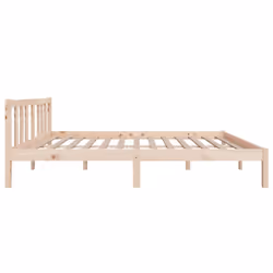 vidaXL Solid Wood Bed Frame Wooden Platform Bed Multi Colours Multi Sizes - brown, 120 x 200 cm - Additional view 5