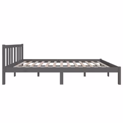 vidaXL Solid Wood Bed Frame Wooden Platform Bed Multi Colours Multi Sizes - grey, 120 x 200 cm - Additional view 5