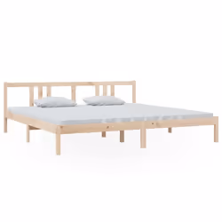 vidaXL Solid Wood Bed Frame Wooden Platform Bed Multi Colours Multi Sizes - brown, 200 x 200 cm