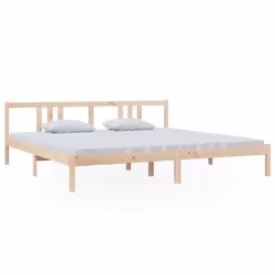 vidaXL Solid Wood Bed Frame Wooden Platform Bed Multi Colours Multi Sizes - brown, 200 x 200 cm