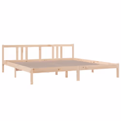 vidaXL Solid Wood Bed Frame Wooden Platform Bed Multi Colours Multi Sizes - brown, 200 x 200 cm