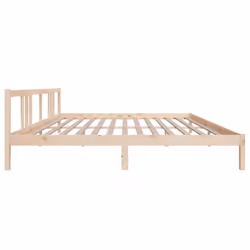 vidaXL Solid Wood Bed Frame Wooden Platform Bed Multi Colours Multi Sizes - brown, 200 x 200 cm - Additional view 5