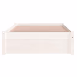 vidaXL Solid Wood Bed Frame Bedroom Bedstead Bed Base Multi Colours/Sizes - white, 90 x 190 cm - Additional view 5