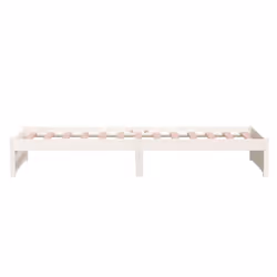 vidaXL Solid Wood Bed Frame Bedroom Bedstead Bed Base Multi Colours/Sizes - white, 90 x 190 cm - Additional view 6
