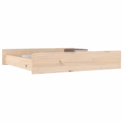 vidaXL 2x Solid Wood Pine Bed Drawers Bed Storage Unit Multi Colours/Sizes - brown, 90 x 93 x 18 cm - Additional view 6
