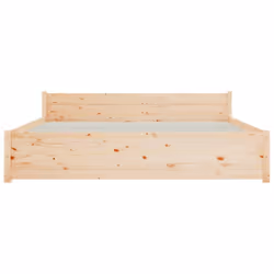 vidaXL Solid Wood Bed Frame Home Wooden Bedstead Bed Base Multi Colours/Sizes - brown, 140 x 190 cm - Additional view 5