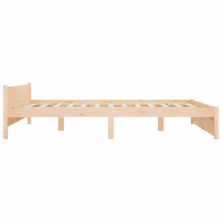 vidaXL Solid Wood Bed Frame Home Wooden Bedstead Bed Base Multi Colours/Sizes - brown, 140 x 190 cm - Additional view 6