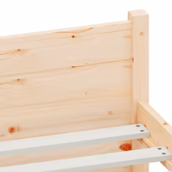 vidaXL Solid Wood Bed Frame Home Wooden Bedstead Bed Base Multi Colours/Sizes - brown, 140 x 190 cm - Additional view 7