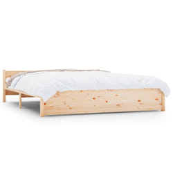 vidaXL Solid Wood Bed Frame Home Wooden Bedstead Bed Base Multi Colours/Sizes - brown, 200 x 200 cm