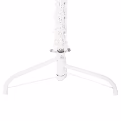 vidaXL Slim Artificial Half Christmas Tree with Stand Xmas Artificial Tree - white, 120 cm - Additional view 4