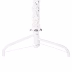 vidaXL Slim Artificial Half Christmas Tree with Stand Xmas Artificial Tree - white, 150 cm - Additional view 4