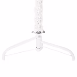 vidaXL Slim Artificial Half Christmas Tree with Stand Xmas Artificial Tree - white, 240 cm - Additional view 5