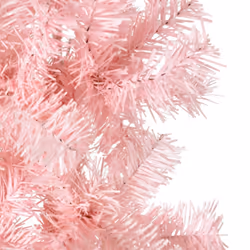 vidaXL Slim Artificial Half Christmas Tree with Stand Xmas Artificial Tree - pink, 120 cm - Additional view 7