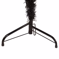 vidaXL Slim Artificial Half Christmas Tree with Stand Xmas Artificial Tree - black, 210 cm - Additional view 5