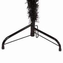 vidaXL Slim Artificial Half Christmas Tree with Stand Xmas Artificial Tree - black, 240 cm - Additional view 5