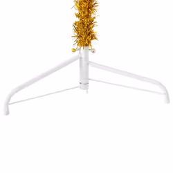 vidaXL Slim Artificial Half Christmas Tree with Stand Xmas Artificial Tree - gold, 150 cm - Additional view 5