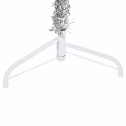 vidaXL Slim Artificial Half Christmas Tree with Stand Xmas Artificial Tree - silver, 150 cm - Additional view 4
