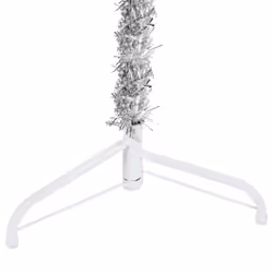 vidaXL Slim Artificial Half Christmas Tree with Stand Xmas Artificial Tree - silver, 180 cm - Additional view 6