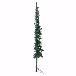 vidaXL Slim Artificial Half Christmas Tree with Stand Xmas Artificial Tree - green, 150 cm - Additional view 4