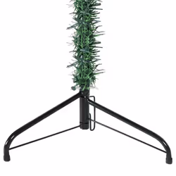 vidaXL Slim Artificial Half Christmas Tree with Stand Xmas Artificial Tree - green, 150 cm - Additional view 6