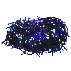 vidaXL LED String with 400 LEDs Christmas Light String Light Warm White PVC - Pastel multicolour, 15 m