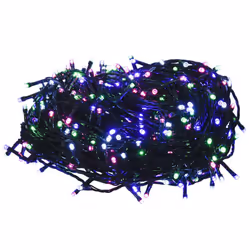 vidaXL LED String with 400 LEDs Christmas Light String Light Warm White PVC - Pastel multicolour, 30 m