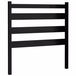 VidaXL 818409, Black, Pinewood, 1060 mm, 100 cm, 40 mm