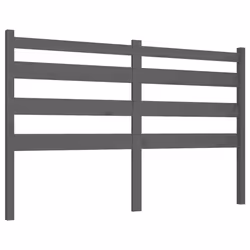 VidaXL 818422, Grey, Pinewood, 1460 mm, 100 cm, 40 mm