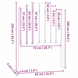VidaXL 818454 headboard/footboard Black - Additional view 6