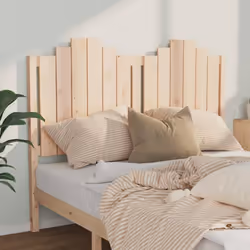 vidaXL Bed Headboard Bedroom Bed Header Decorative Headboard Solid Wood Pine - brown, 141 x 4 x 110 cm - Additional view 3
