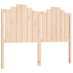 vidaXL Bed Headboard Bedroom Bed Header Decorative Headboard Solid Wood Pine - brown, 146 x 4 x 110 cm