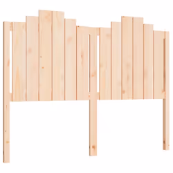 vidaXL Bed Headboard Bedroom Bed Header Decorative Headboard Solid Wood Pine - brown, 146 x 4 x 110 cm
