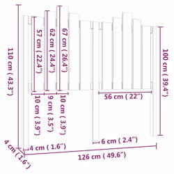 VidaXL 818474 headboard/footboard Black - Additional view 6