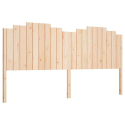 vidaXL Bed Headboard Bedroom Bed Header Decorative Headboard Solid Wood Pine - brown, 206 x 4 x 110 cm