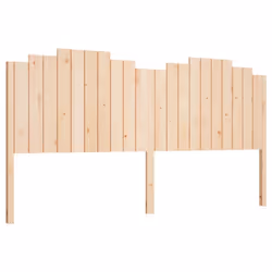 vidaXL Bed Headboard Bedroom Bed Header Decorative Headboard Solid Wood Pine - brown, 206 x 4 x 110 cm