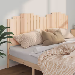vidaXL Bed Headboard Bedroom Bed Header Decorative Headboard Solid Wood Pine - brown, 206 x 4 x 110 cm