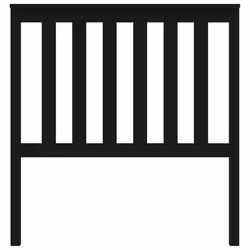 VidaXL 818504 headboard/footboard Black - Additional view 4