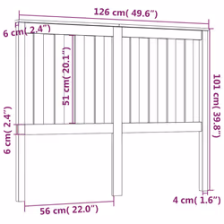 VidaXL 818514 headboard/footboard Black - Additional view 6