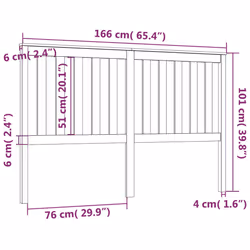 VidaXL 818534 headboard/footboard Black - Additional view 6