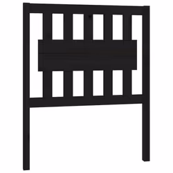 vidaXL Bed Headboard Home Bedroom Decorative Bed Header Panel Solid Wood Pine - black
