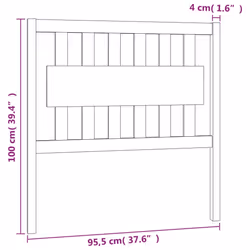 VidaXL 818552 headboard/footboard Grey - Additional view 6