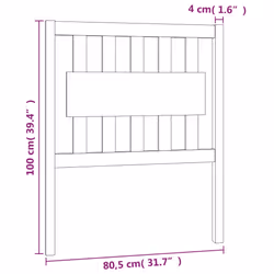 VidaXL 818553 headboard/footboard Brown - Additional view 6